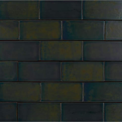 Kraftfliese Rustik Metro, Flaschengrün 10x20