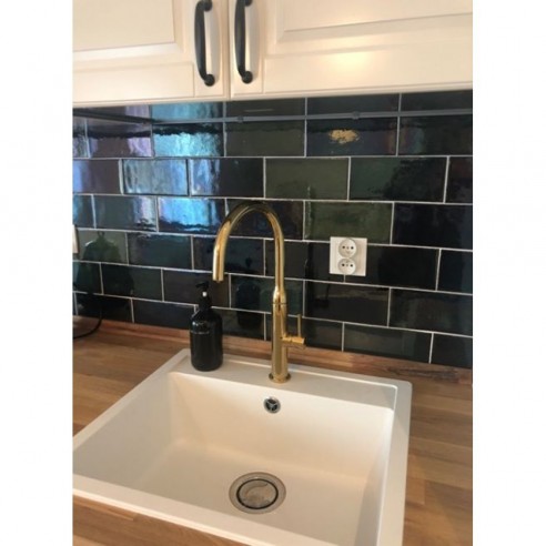 Kraftfliese Rustik Metro, Flaschengrün 10x20