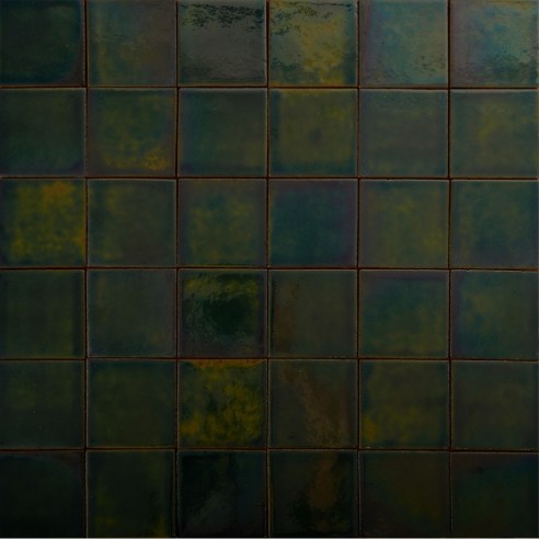 Craftfliese Rustik, Flaschengrün 10x10