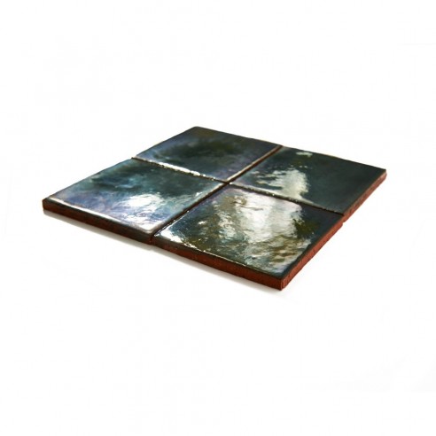 Craftfliese Rustik, Flaschengrün 10x10