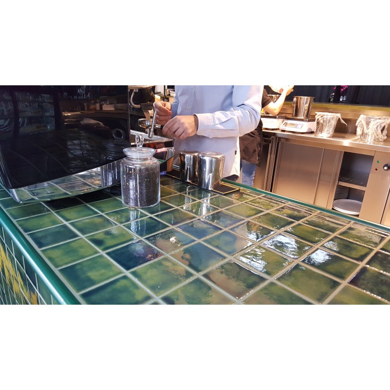 Craftfliese Rustik, Flaschengrün 10x10