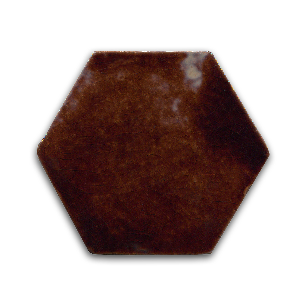 Craftfliese Rustik Bottle Brown Sechseck