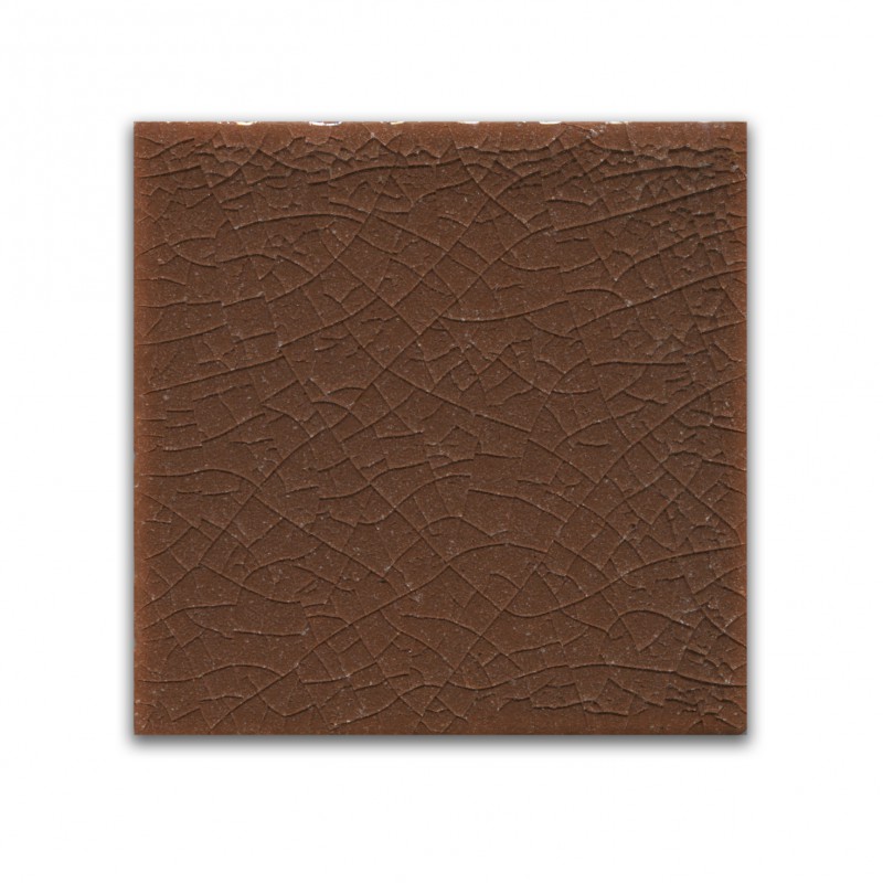 Craftfliese Rustik Transparent Brown Crackle 10x10