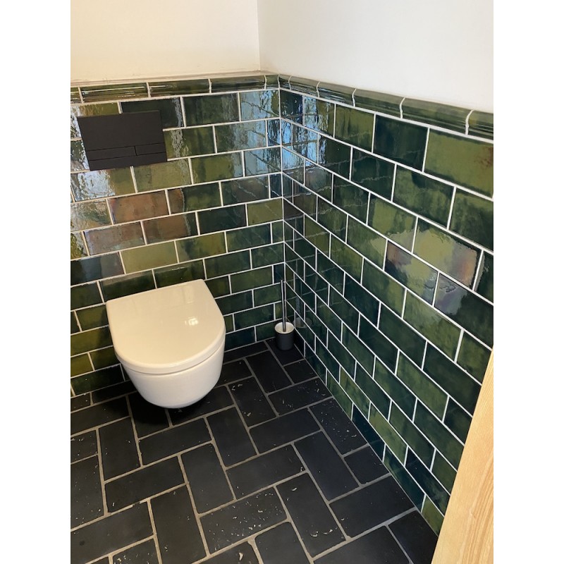 Kraftfliese Rustik Metro, Flaschengrün 10x20