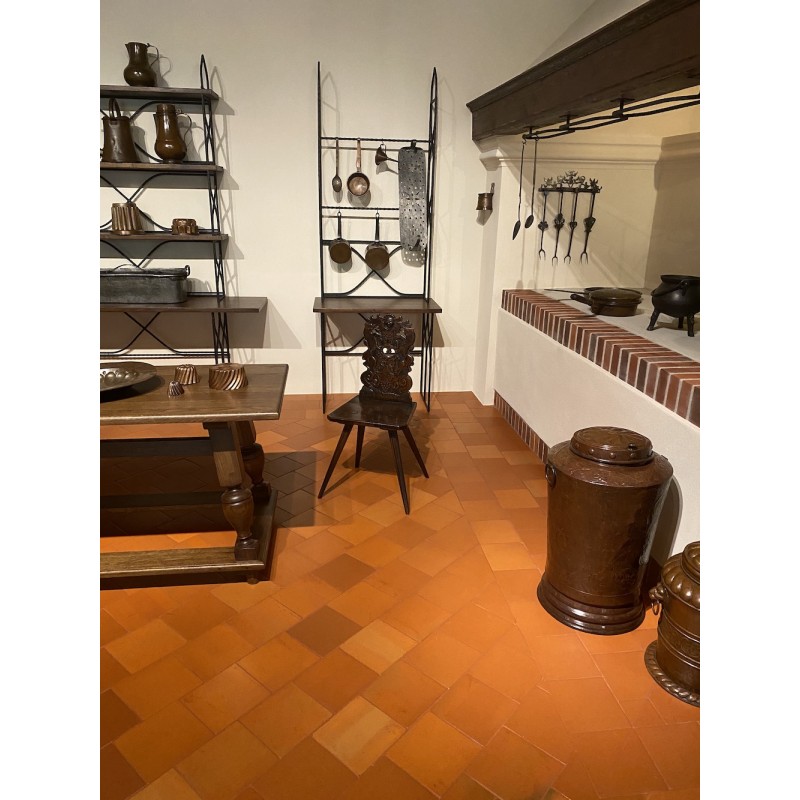 Terracotta COTTO CLASSIC 20x20, Schloss Pieskowa Skala, Polen