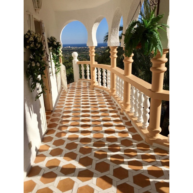 Originale Cotto-Fliesen aus Spanien FIRENZA BIANCO