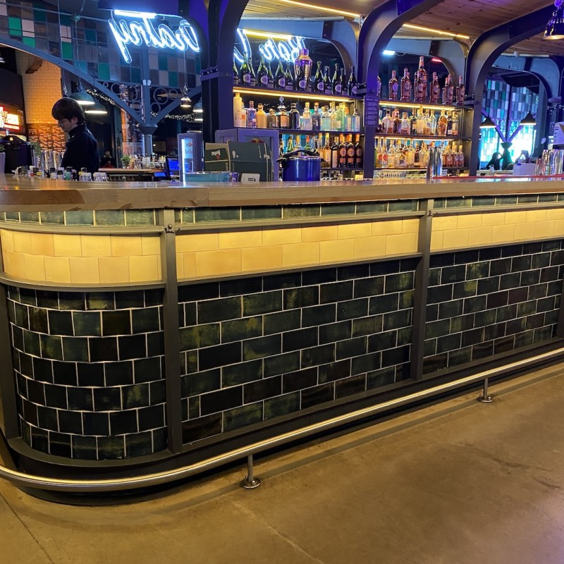 Craftfliese Rustik, Flaschengrün 10x10 und 10x20