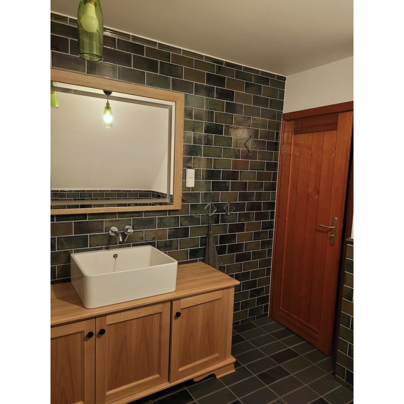 Kraftfliese Rustik Metro, Flaschengrün 10x20