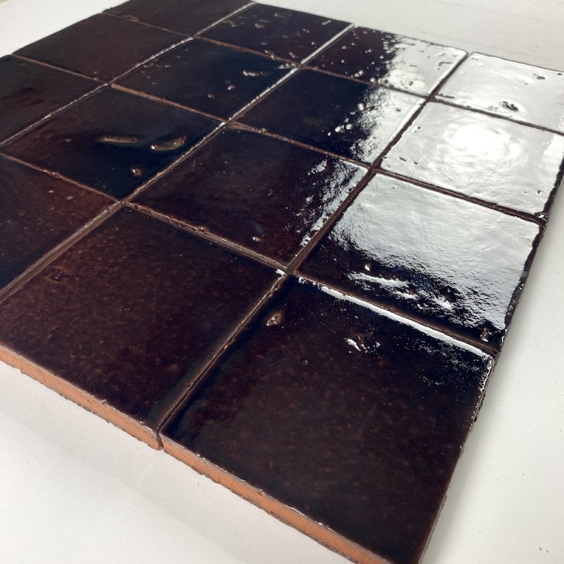 Craftfliese Azulejo, Bottle Brown 10x10