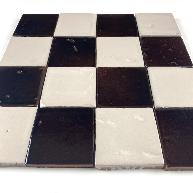 Craftfliese Azulejo, Beige Matt 10x10 + Bottle Brown