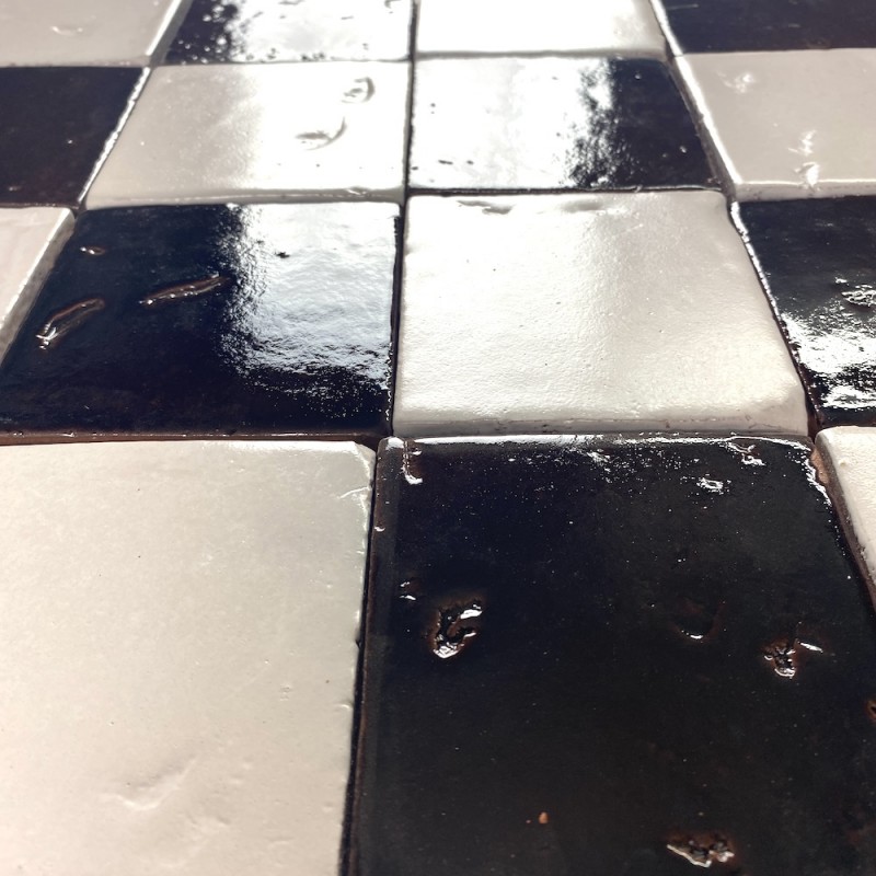 Craftfliese Azulejo, Beige Matt 10x10 + Bottle Brown