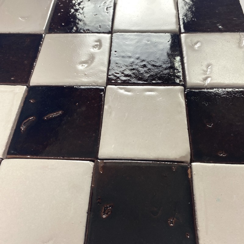 Craftfliese Azulejo 10x10 Bottle Brown / Beige Matt