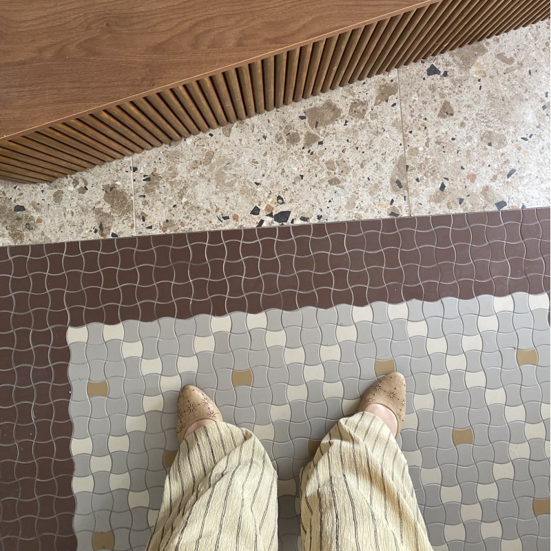 Korsetts Mosaikfliesen