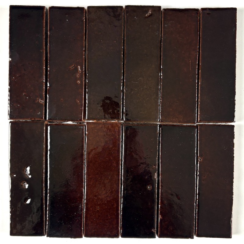 Craftfliese Azulejo, Bottle Brown 5x15