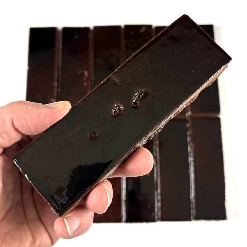 Craftfliese Azulejo, Bottle Brown 5x15