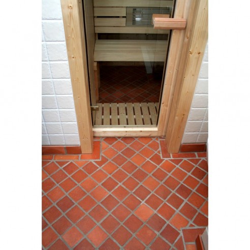 Terracotta CLASSIC 10x10 in Bad und Sauna