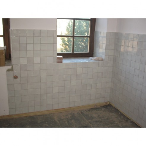 Craftfliese Rustik, Weiß 10x10