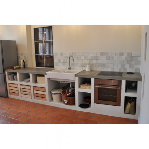 Craftfliese Rustik, Weiß 10x10