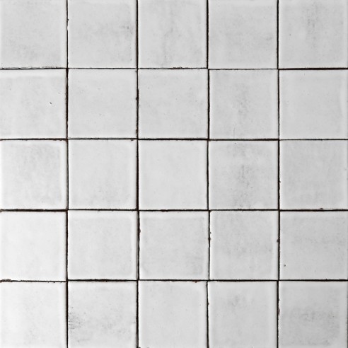 Craftfliese Rustik, Weiß 10x10