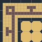 Historische Mosaikfliesen